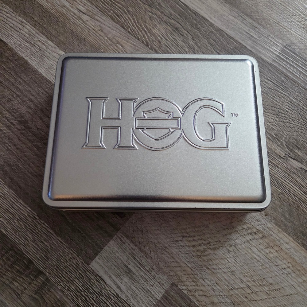 Harley Owners Group HOG Welcome Kit Silver Tin Patch Pin Coin 98900008 Canada